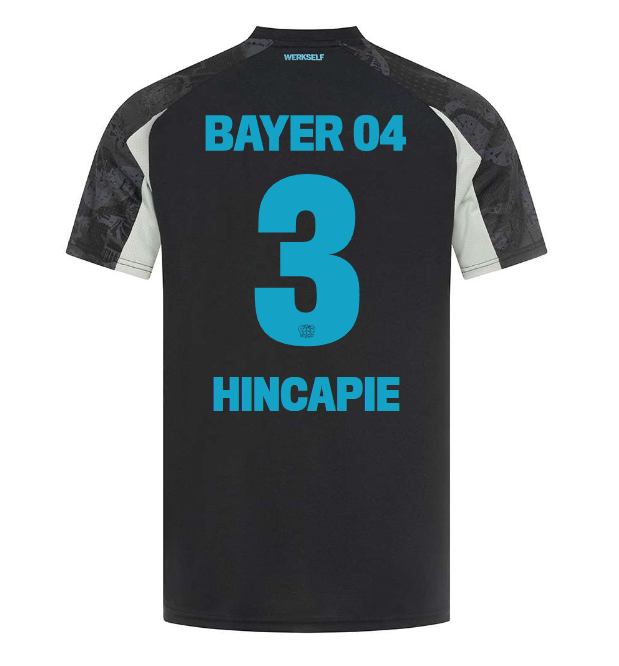 Bayer 04 Alternate Jersey Castore Adults – 3 Piero Hincapie Collection | Premium Fan Gear