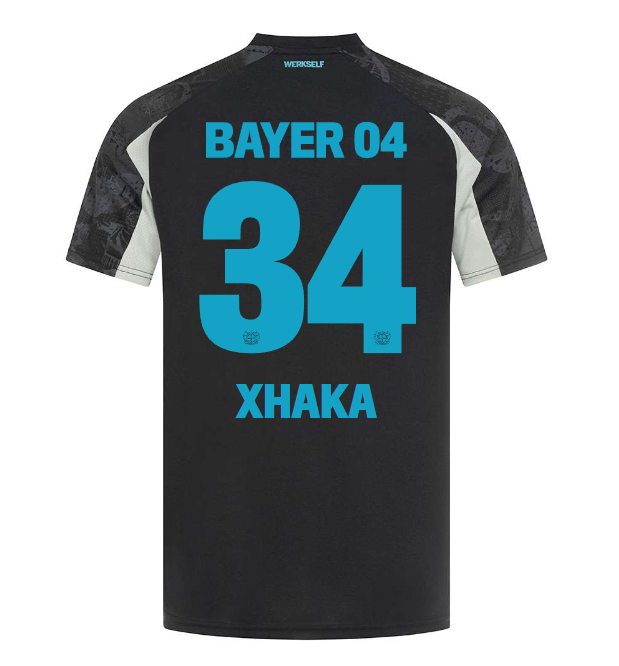 Bayer 04 Alternate Jersey Castore Adults – 34 Granit Xhaka Collection | Premium Fan Gear