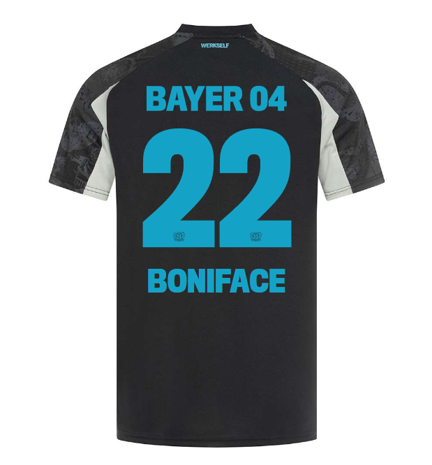 Bayer 04 Alternate Jersey Castore Kids – 22 Victor Boniface Collection | Premium Fan Gear