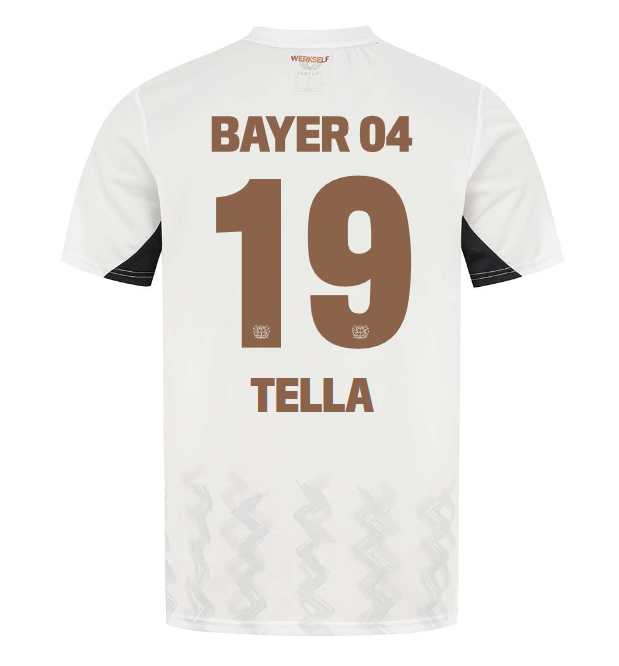 Bayer 04 Away Jersey Castore Adults – 19 Nathan Tella Collection | Premium Fan Gear