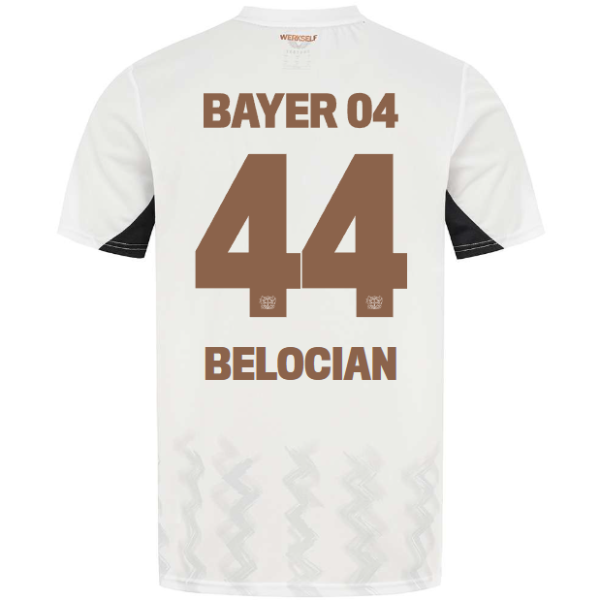 Bayer 04 Away Jersey Castore Adults – 44 Jeanuël Belocian Collection | Premium Fan Gear