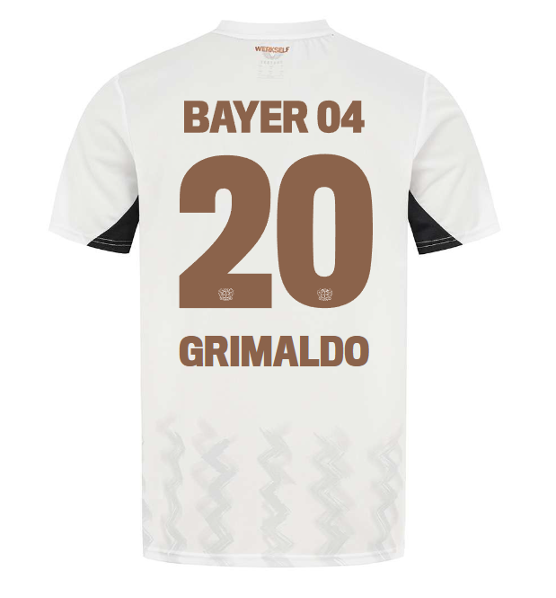 Bayer 04 Away Jersey Castore Kids – 20 Alejandro Grimaldo Collection | Premium Fan Gear