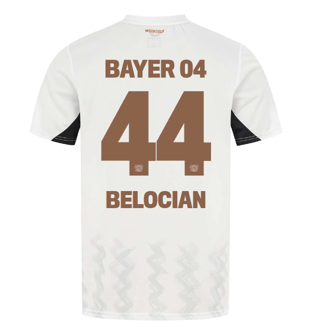 Bayer 04 Away Jersey Castore Kids – 44 Jeanuël Belocian Collection | Premium Fan Gear