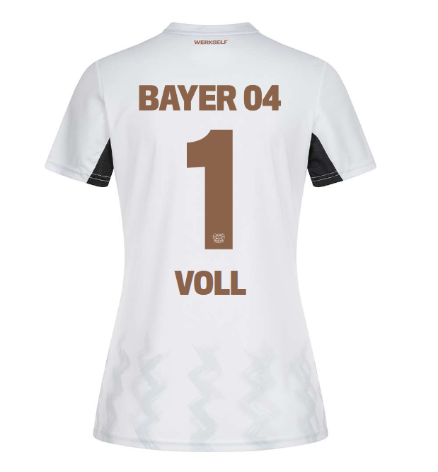 Bayer 04 Away Jersey Castore Women – 1 Charlotte Voll Collection | Premium Fan Gear