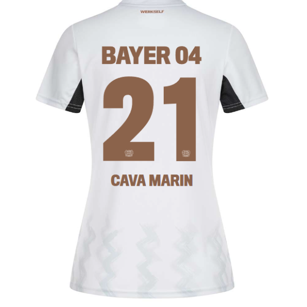 Bayer 04 Away Jersey Castore Women – 21 Sofia Cava Marin Collection | Premium Fan Gear