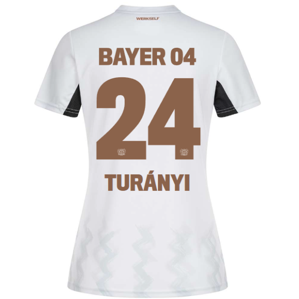 Bayer 04 Away Jersey Castore Women – 24 Lilla Turányi Collection | Premium Fan Gear
