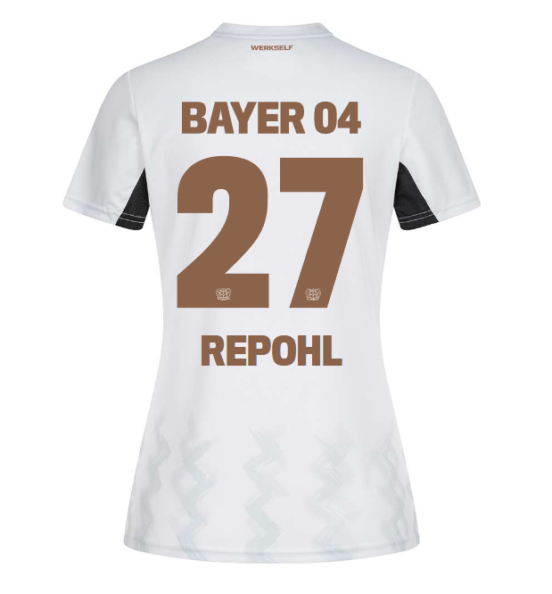 Bayer 04 Away Jersey Castore Women – 27 Friederike Repohl Collection | Premium Fan Gear