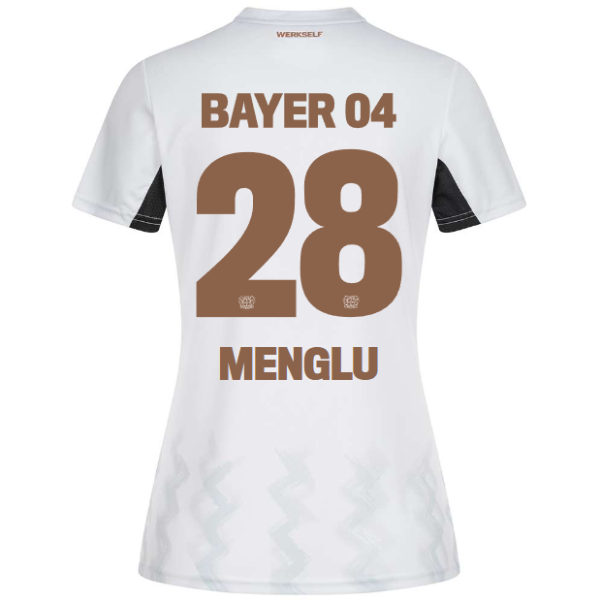 Bayer 04 Away Jersey Castore Women – 28 Shen Menglu Collection | Premium Fan Gear