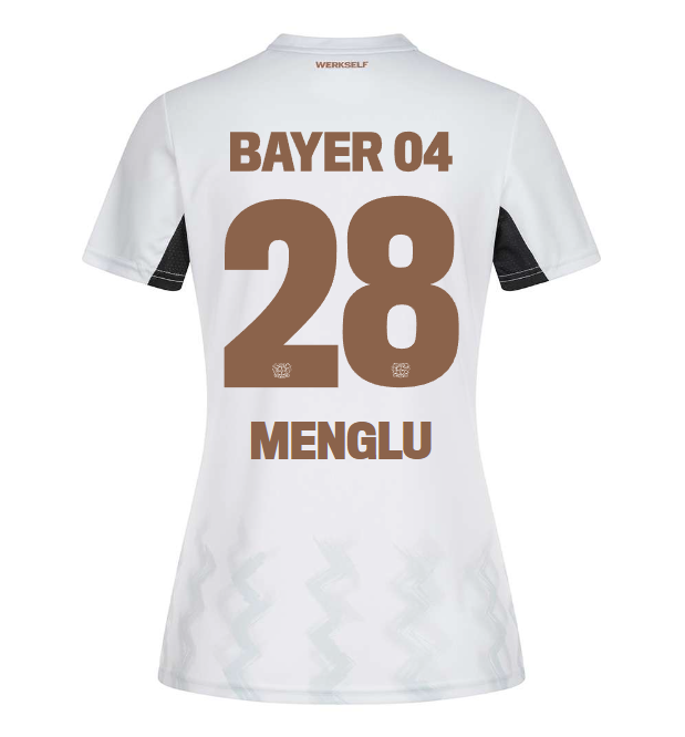 Bayer 04 Away Jersey Castore Women – 28 Shen Menglu Collection | Premium Fan Gear