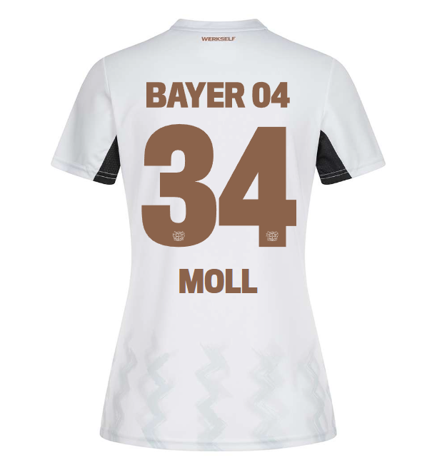 Bayer 04 Away Jersey Castore Women – 34 Anne Moll Collection | Premium Fan Gear