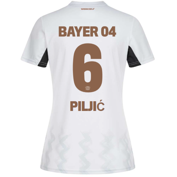 Bayer 04 Away Jersey Castore Women – 6 Katharina Piljić Collection | Premium Fan Gear