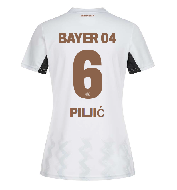 Bayer 04 Away Jersey Castore Women – 6 Katharina Piljić Collection | Premium Fan Gear
