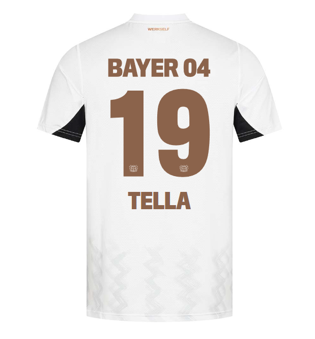 Bayer 04 Away Jersey Pro Castore – 19 Nathan Tella Collection | Premium Fan Gear
