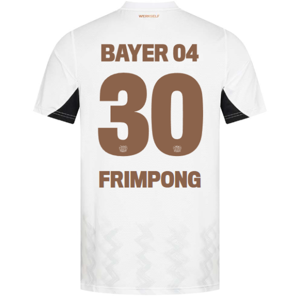 Bayer 04 Away Jersey Pro Castore – 30 Jeremie Frimpong Collection | Premium Fan Gear