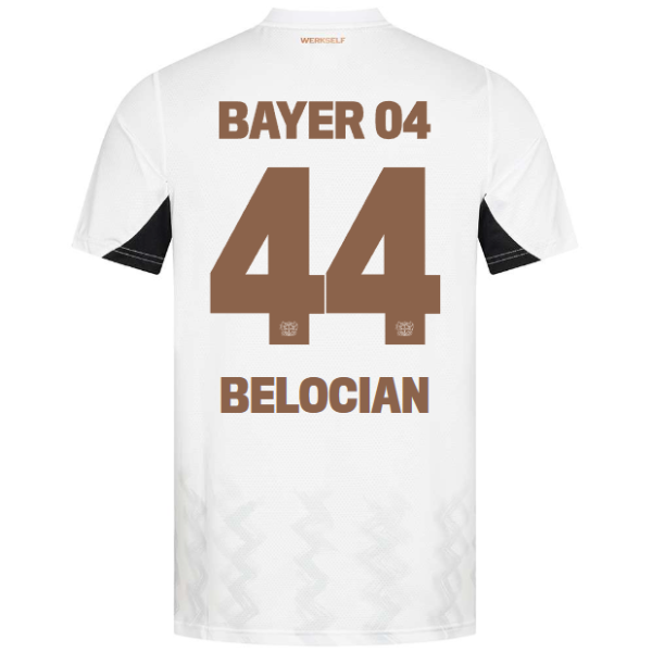 Bayer 04 Away Jersey Pro Castore – 44 Jeanuël Belocian Collection | Premium Fan Gear