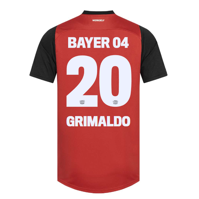 Bayer 04 Home Jersey Castore Adults – 20 Alejandro Grimaldo Collection | Premium Fan Gear