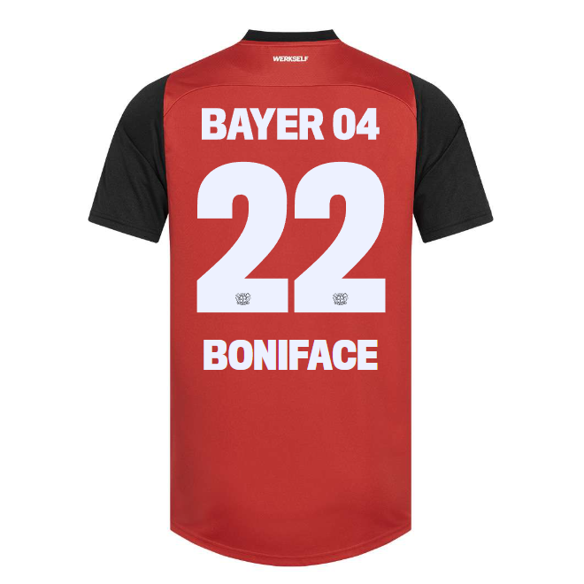 Bayer 04 Home Jersey Castore Adults – 22 Victor Boniface Collection | Premium Fan Gear