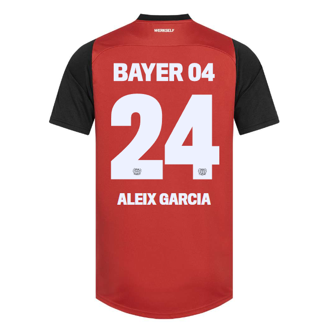 Bayer 04 Home Jersey Castore Adults – 24 Aleix Garcia Collection | Premium Fan Gear
