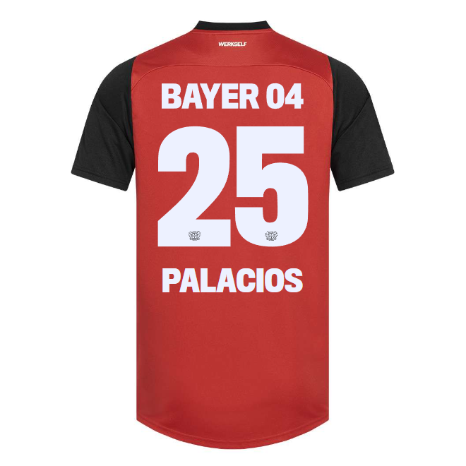 Bayer 04 Home Jersey Castore Adults – 25 Exequiel Palacios Collection | Premium Fan Gear