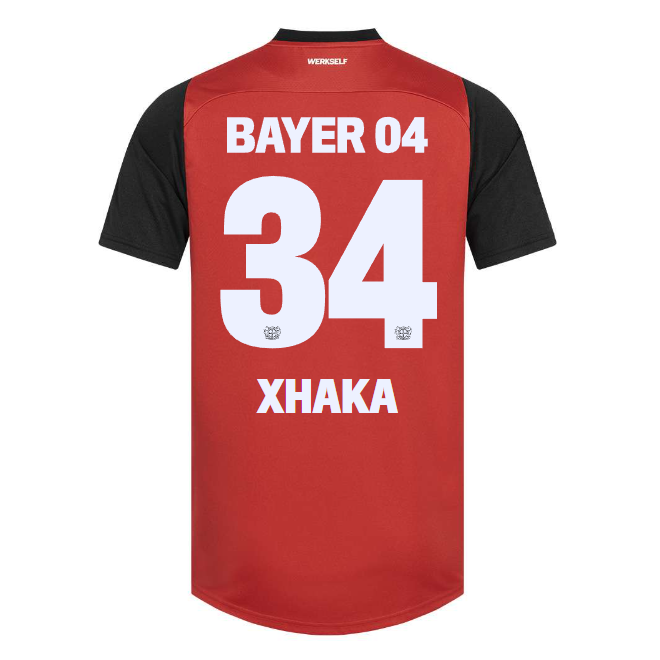 Bayer 04 Home Jersey Castore Adults – 34 Granit Xhaka Collection | Premium Fan Gear