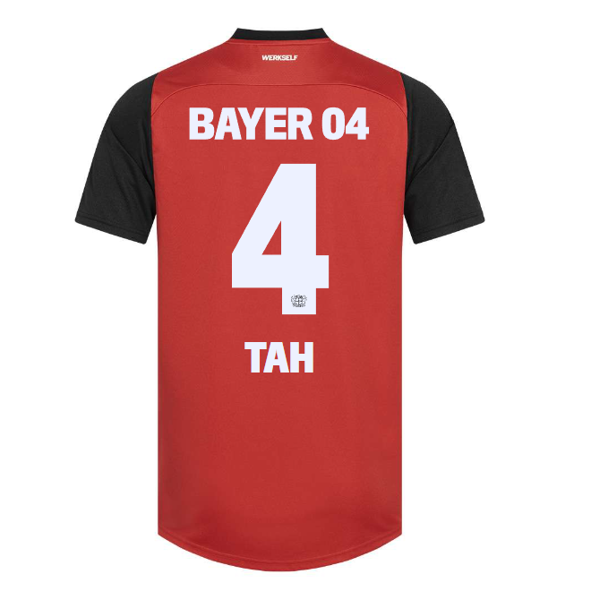 Bayer 04 Home Jersey Castore Adults – 4 Jonathan Tah Collection | Premium Fan Gear