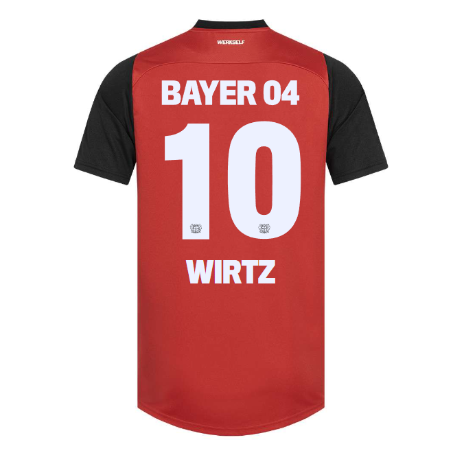 Bayer 04 Home Jersey Castore Kids – 10 Florian Wirtz Collection | Premium Fan Gear