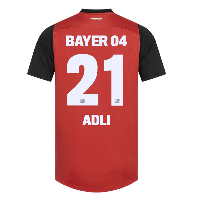 Bayer 04 Home Jersey Castore Kids – 21 Amine Adli Collection | Premium Fan Gear