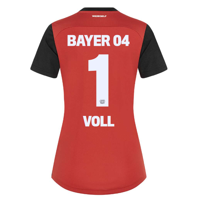 Bayer 04 Home Jersey Castore Women – 1 Charlotte Voll Collection | Premium Fan Gear