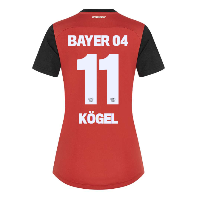 Bayer 04 Home Jersey Castore Women – 11 Kristin Kögel Collection | Premium Fan Gear