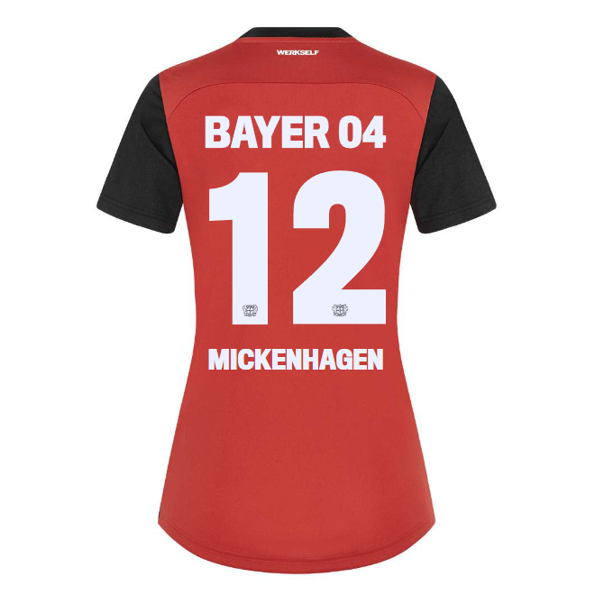 Bayer 04 Home Jersey Castore Women – 12 Julia Mickenhagen Collection | Premium Fan Gear