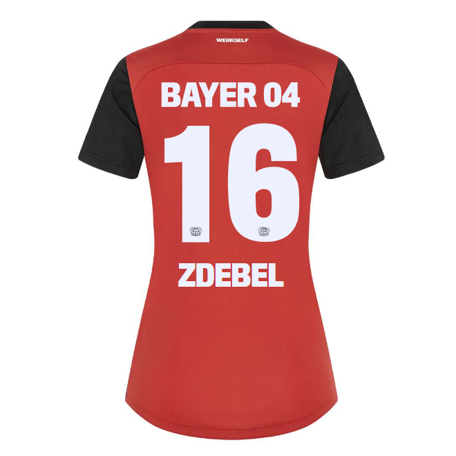 Bayer 04 Home Jersey Castore Women – 16 Sofie Zdebel Collection | Premium Fan Gear