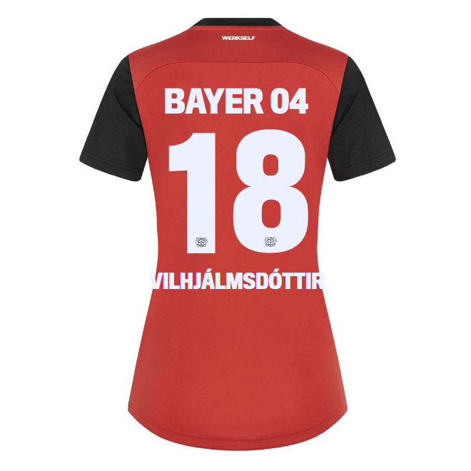 Bayer 04 Home Jersey Castore Women – 18 Karólína Lea Vilhjálmsdóttir Collection | Premium Fan Gear