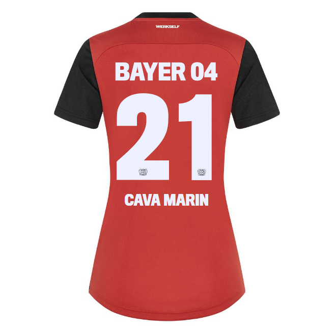 Bayer 04 Home Jersey Castore Women – 21 Sofia Cava Marin Collection | Premium Fan Gear
