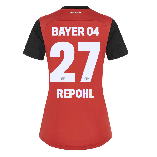 Bayer 04 Home Jersey Castore Women – 27 Friederike Repohl Collection | Premium Fan Gear