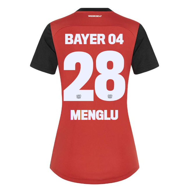 Bayer 04 Home Jersey Castore Women – 28 Shen Menglu Collection | Premium Fan Gear