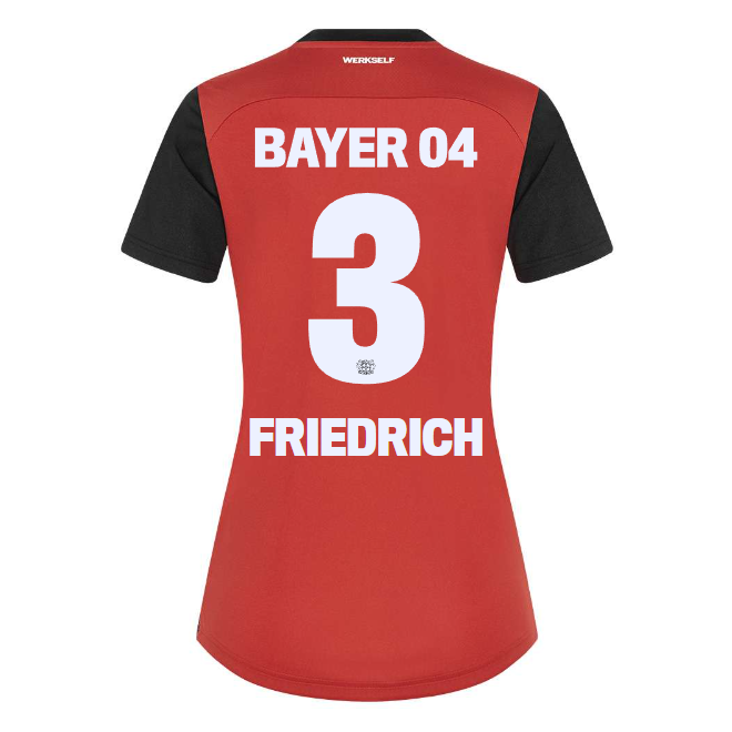 Bayer 04 Home Jersey Castore Women – 3 Melissa Friedrich Collection | Premium Fan Gear