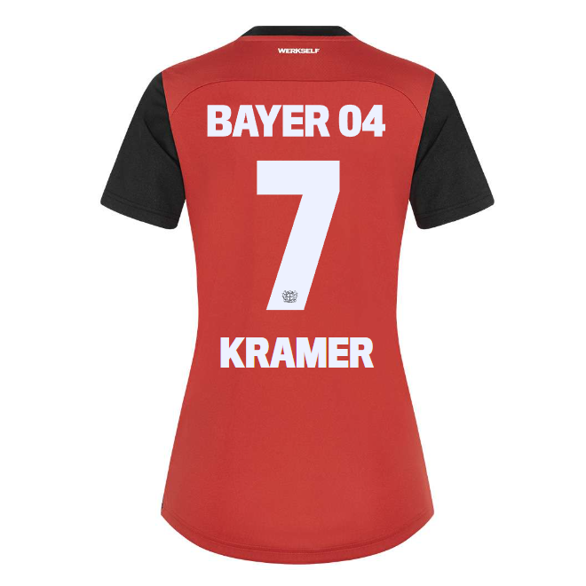 Bayer 04 Home Jersey Castore Women – 7 Cornelia Kramer Collection | Premium Fan Gear