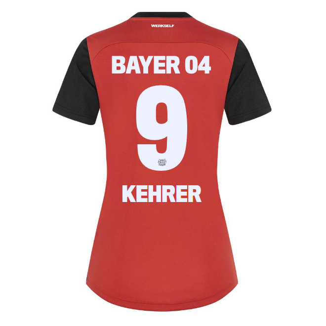 Bayer 04 Home Jersey Castore Women – 9 Caroline Kehrer Collection | Premium Fan Gear