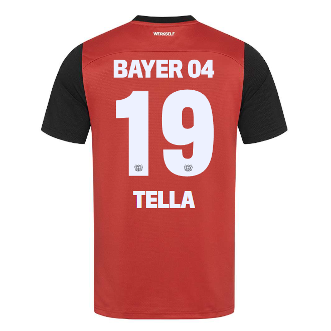 Bayer 04 Home Jersey Pro Castore – 19 Nathan Tella Collection | Premium Fan Gear