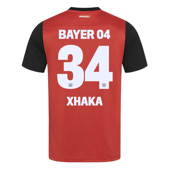 Bayer 04 Home Jersey Pro Castore – 34 Granit Xhaka Collection | Premium Fan Gear