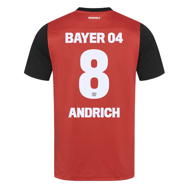 Bayer 04 Home Jersey Pro Castore – 8 Robert Andrich Collection | Premium Fan Gear