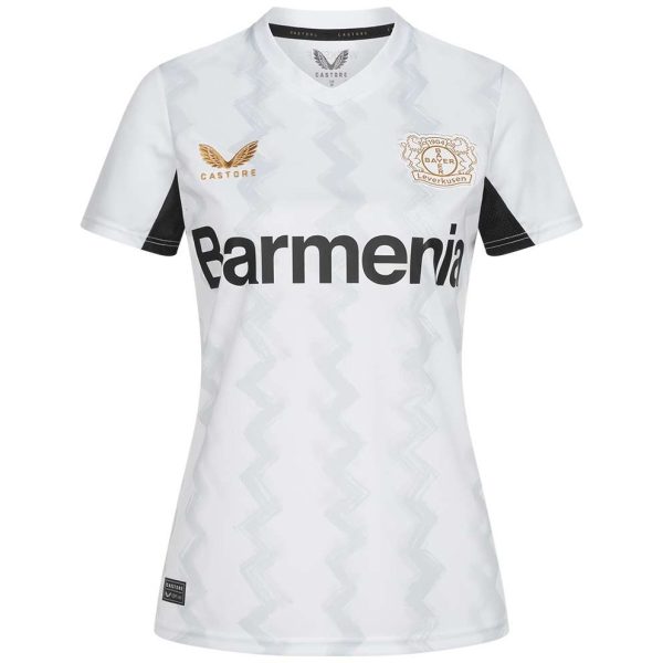 Bayer 04 away jersey castore women with custom printing Collection | Premium Fan Gear