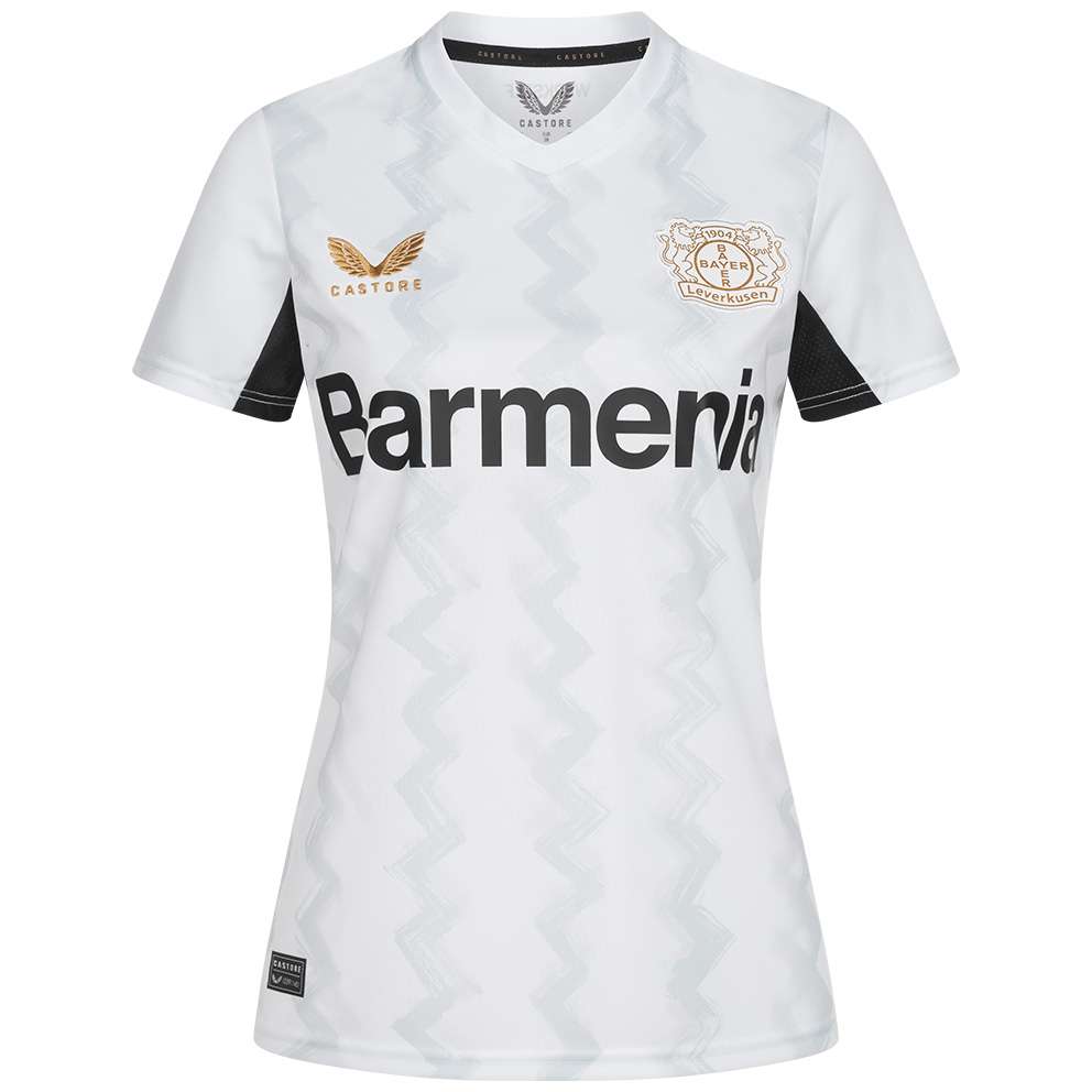 Bayer 04 away jersey castore women with custom printing Collection | Premium Fan Gear