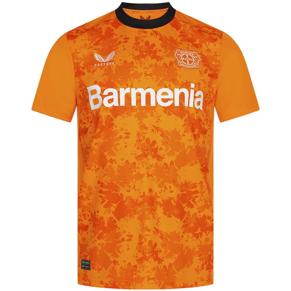 Bayer 04 goalkeeper jersey home castore kids with custom printing Collection | Premium Fan Gear