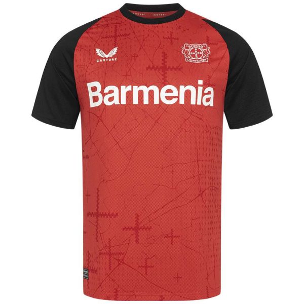 Bayer 04 home jersey pro castore with custom printing Collection | Premium Fan Gear