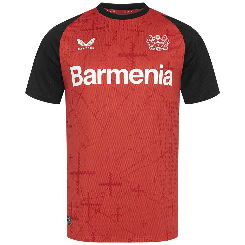 Bayer 04 home jersey pro castore with custom printing Collection | Premium Fan Gear